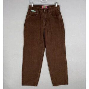 Empyre Pants Womens 0 Brown Tori Carafe Corduroy Skate Loose Straight Baggy Y2K